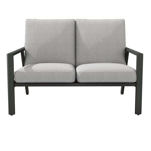 Sunbrella Patio Sofa Firepit Set